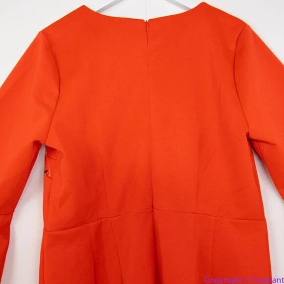 NEW Eloquii red scuba dress flare sleeves in red, size 18 - Picture 6 of 15